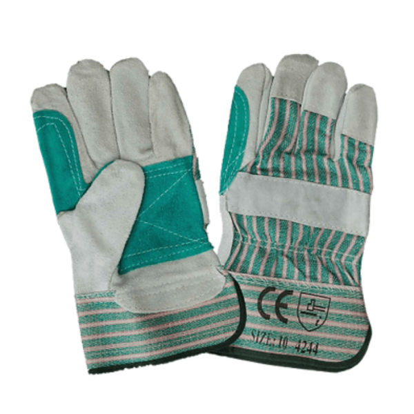 Chrome Leather Reinforced Candy  Stripe Gloves